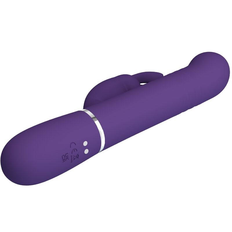 PRETTY LOVE - COALE RABBIT VIBRATOR 4 IN 1 PURPLE - 3