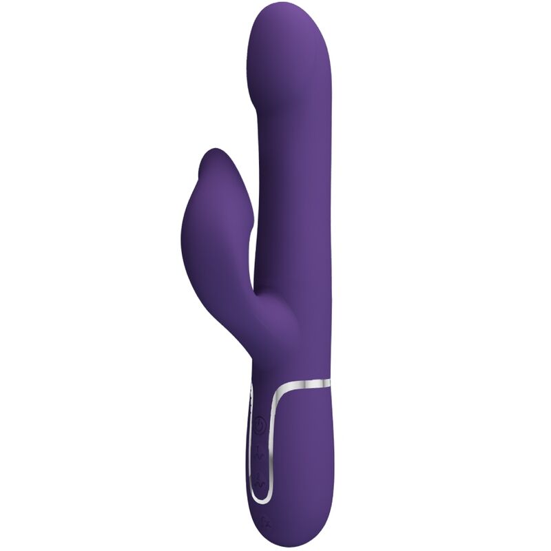 PRETTY LOVE - ZALIN RABBIT VIBRATOR PEARLS 4 IN 1 PURPLE - 10