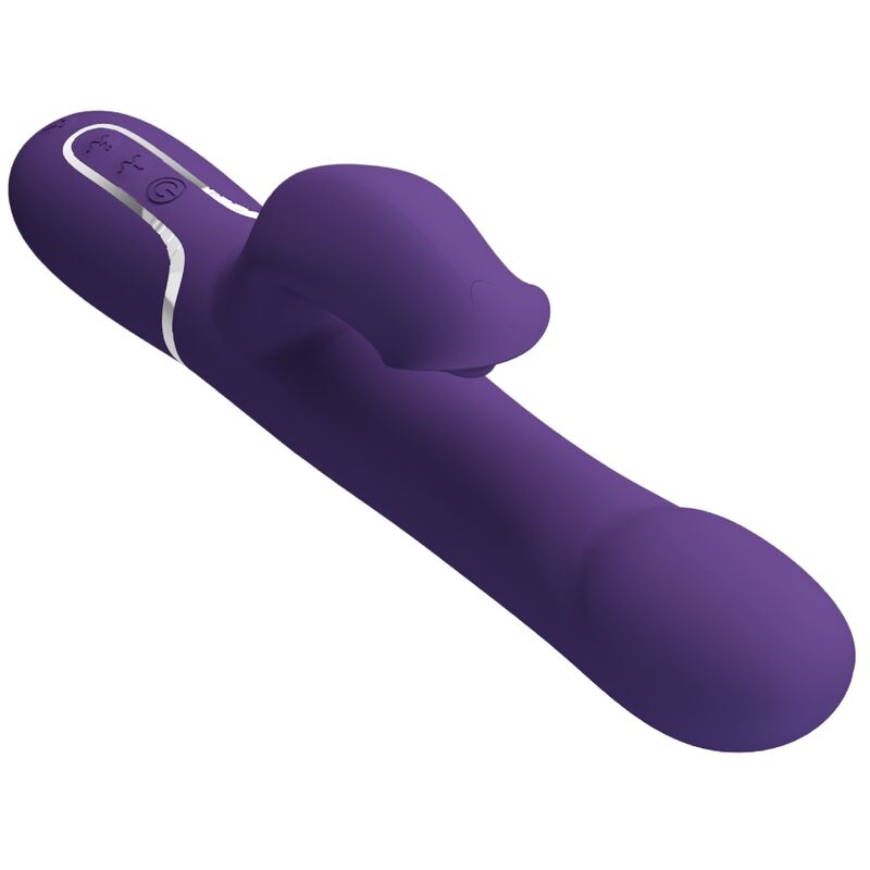 PRETTY LOVE - ZALIN RABBIT VIBRATOR PEARLS 4 IN 1 PURPLE - 7