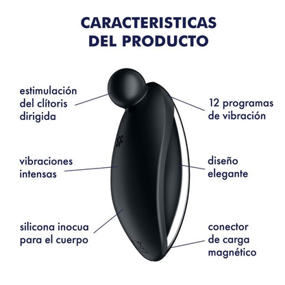 SATISFYER - SPOT ON 2 LAY-ON VIBRATOR BLACK - 4