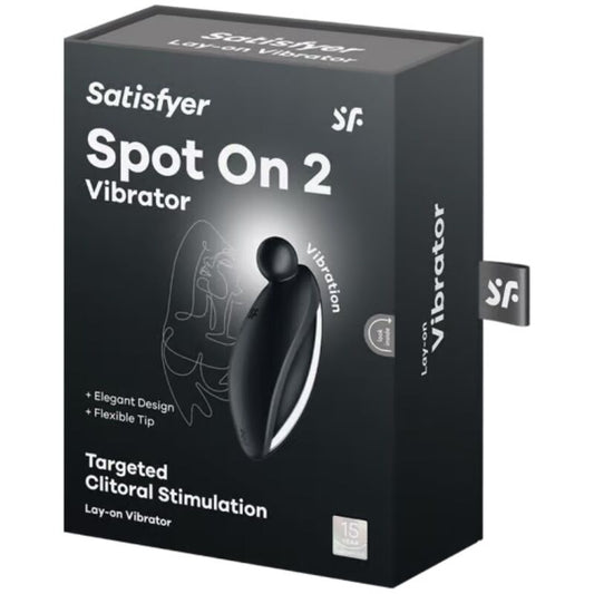 SATISFYER - SPOT ON 2 LAY-ON VIBRATOR BLACK - 1