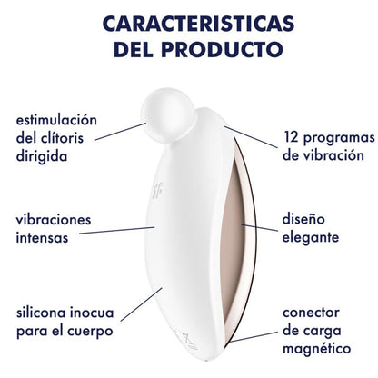 SATISFYER - SPOT ON 2 LAY-ON VIBRATOR WHITE - 3