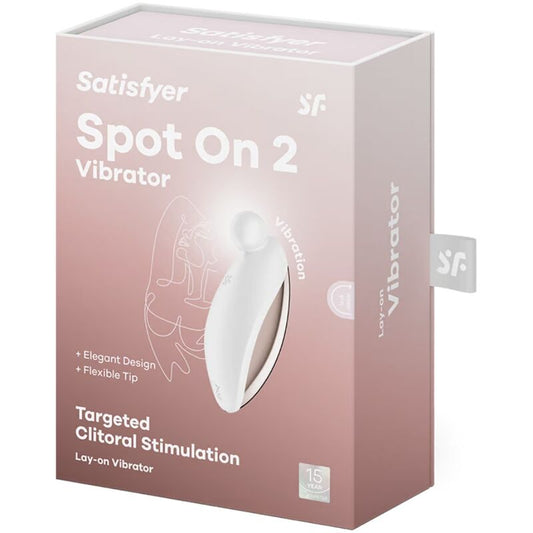 SATISFYER - SPOT ON 2 LAY-ON VIBRATOR WHITE - 1