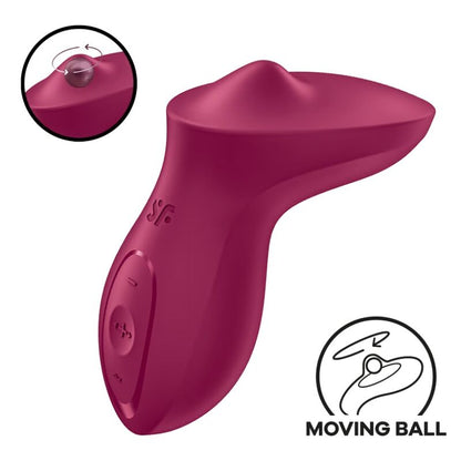 SATISFYER - EXCITERRR LAY-ON CLITORIS BERRY VIBRATOR - 4
