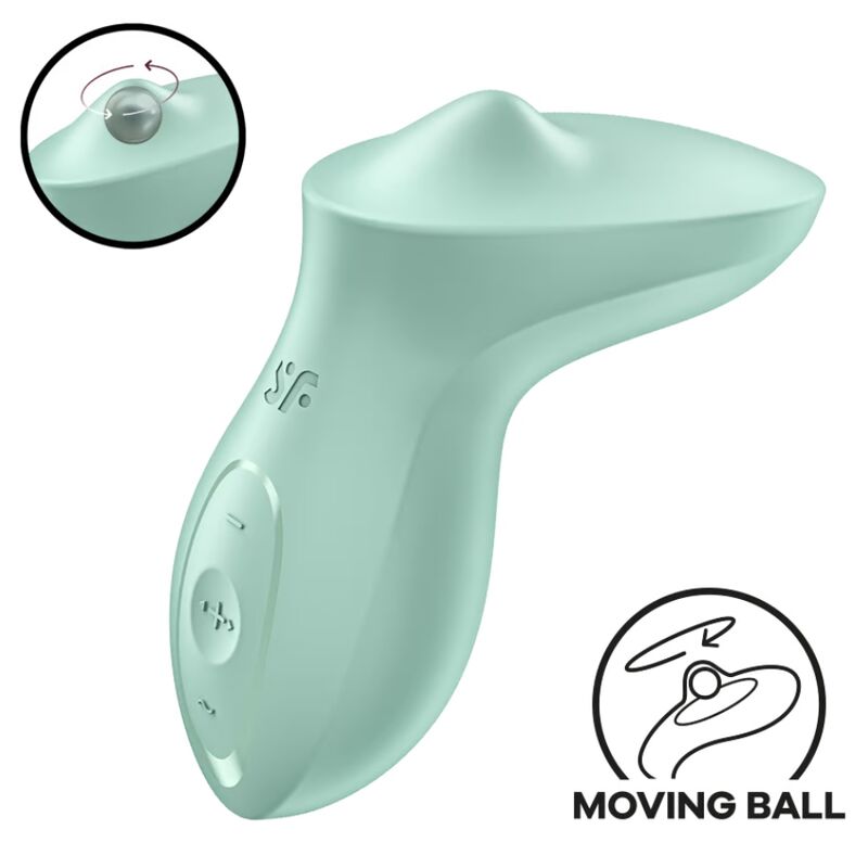 SATISFYER - EXCITERRR LAY-ON CLITORIS MINT VIBRATOR - 5