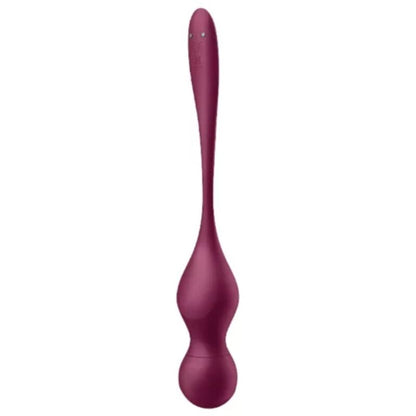 SATISFYER - LOVE BIRDS VARY VIBRATING BALLS FREE APP WINE RED - 2