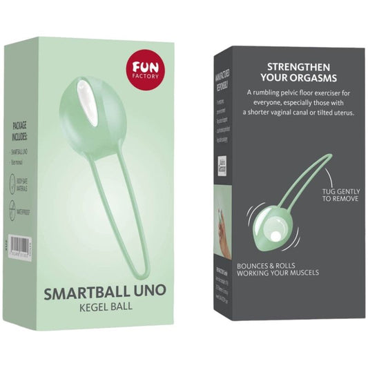FUN FACTORY - SMARTBALL UNO PELVIC BALL WHITE / GREEN PISTACHIO - 1
