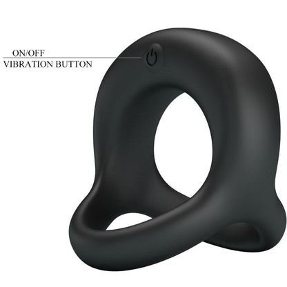 PRETTY LOVE - ELLIOTT  BLACK VIBRATOR RING - 8