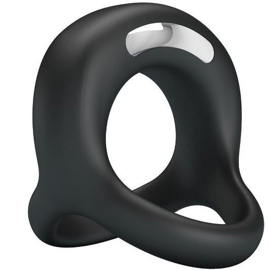 PRETTY LOVE - ELLIOTT  BLACK VIBRATOR RING - 1