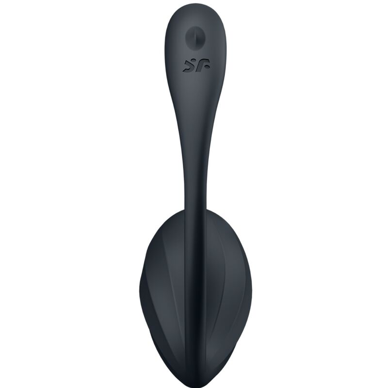 SATISFYER - RIBBED PETAL G POINT STIMULATOR REMOTE CONTROL BLACK FREE APP - 3
