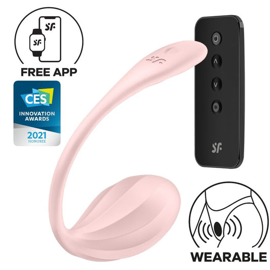 SATISFYER - RIBBED PETAL G POINT REMOTE CONTROL STIMULATOR ROSE FREE APP - 1