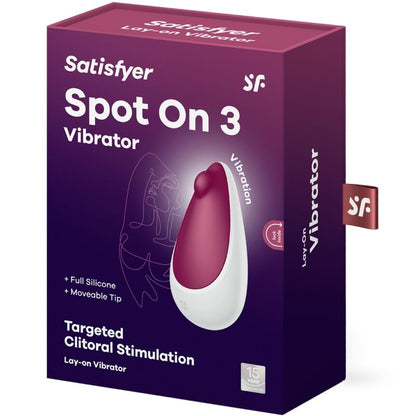 SATISFYER - SPOT ON 3 CLITORIS STIMULATOR BERRY - 1