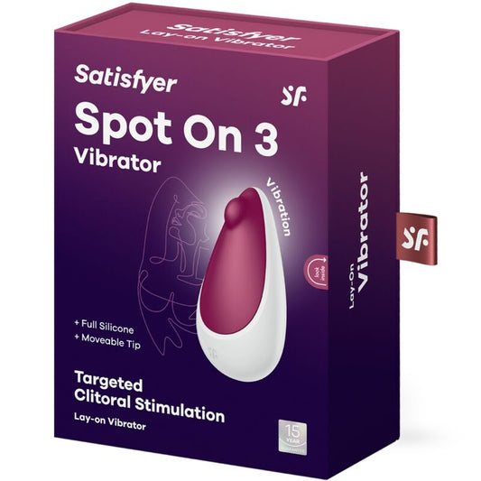 SATISFYER - SPOT ON 3 CLITORIS STIMULATOR BERRY - 1