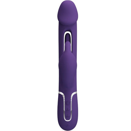 PRETTY LOVE - KAMPAS RABBIT 3 IN 1 MULTIFUNCTION VIBRATOR WITH TONGUE VIOLET - 3
