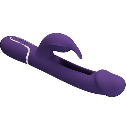PRETTY LOVE - KAMPAS RABBIT 3 IN 1 MULTIFUNCTION VIBRATOR WITH TONGUE VIOLET - 5