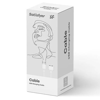 SATISFYER - CHARGUER CABLE WHITE - 2