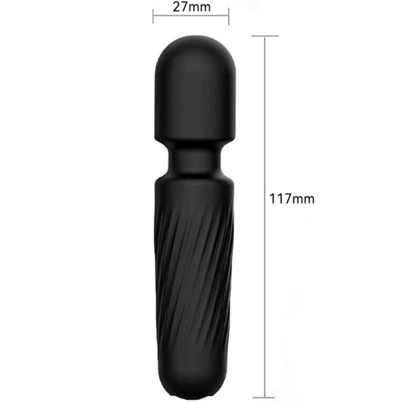 ARMONY - YOUR MAGIC RECHARGEABLE MASSAGER AND VIBRATOR 10 VIBRATIONS BLACK