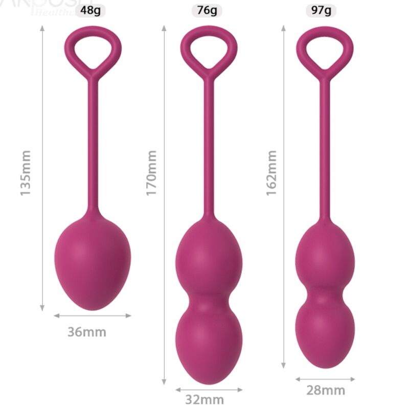 ARMONY - ANABIOSIS VAGINAL DUMBBELL 3 LEVELS BURGUNDY - 7
