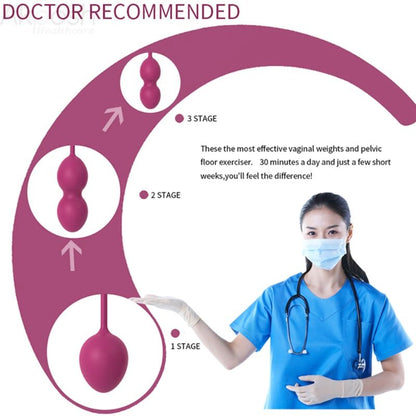 ARMONY - ANABIOSIS VAGINAL DUMBBELL 3 LEVELS BURGUNDY - 3