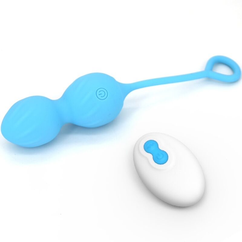 ARMONY - BLOSSOMS VAGINAL DUMBBELL VIBRATING REMOTE CONTROL 10 VIBRATIONS BLUE