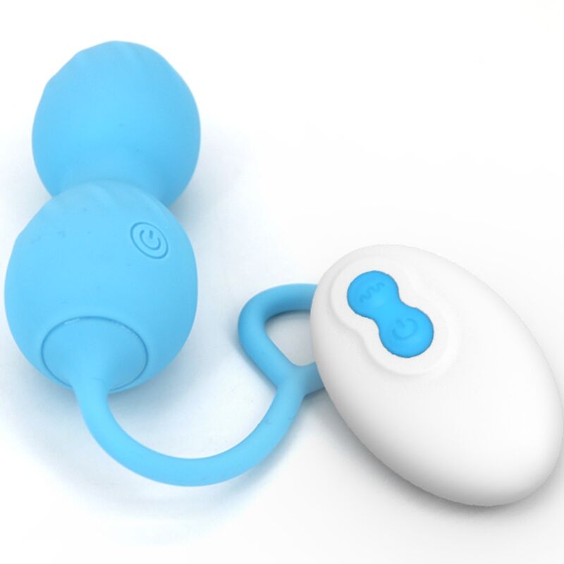 ARMONY - BLOSSOMS VAGINAL DUMBBELL VIBRATION REMOTE CONTROL 10 VIBRATIONS BLUE - 5