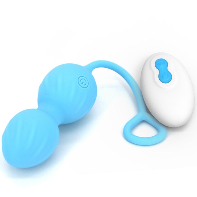 ARMONY - BLOSSOMS VAGINAL DUMBBELL VIBRATION REMOTE CONTROL 10 VIBRATIONS BLUE - 4