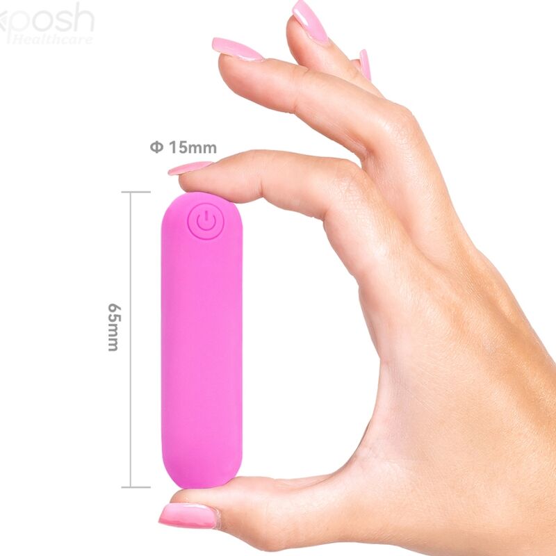 ARMONY - SPLASH HEHE VIBRATOR BULLET SILICONE 10 VIBRATIONS 65 X 15 CM PINK - 2