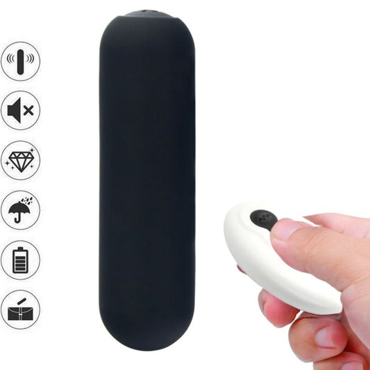 ARMONY - SPLASH JOIE VIBRATOR BULLET SILICONE REMOTE CONTROL 10 VIBRATIONS 75 X 19 CM BLACK - 1