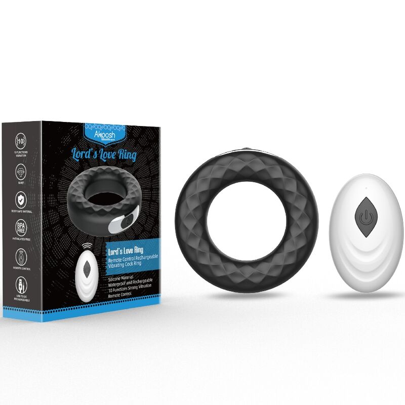 ARMONY - LORD'S LOVE RING VIBRATOR REMOTE CONTROL BLACK - 5