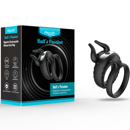 ARMONY - BULL'S PASION RING VIBRATEUR 10 VITESSES NOIR