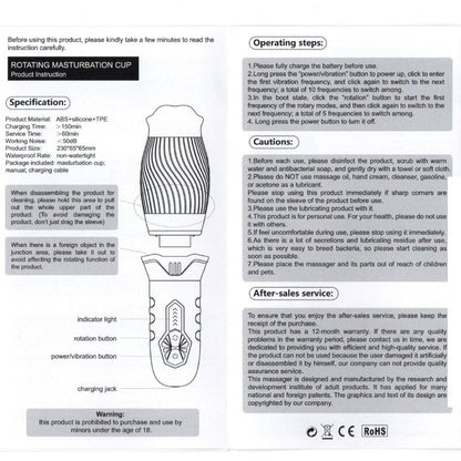 ARMONY - BELUCCI VIBRATOR ORAL MASTURBATOR WHITE