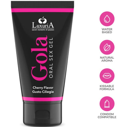 INTIMATELINE LUXURIA - ORAL SEX GEL CHERRY FLAVOR 50 ML - 2