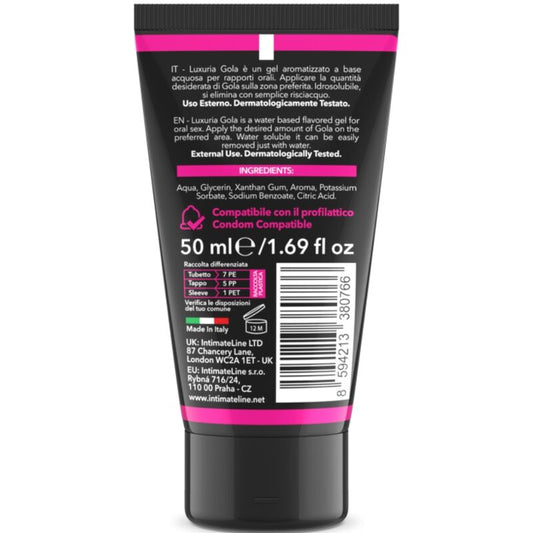 INTIMATELINE LUXURIA - ORAL SEX GEL CHERRY FLAVOR 50 ML - 1