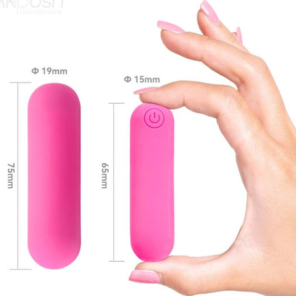 ARMONY - SPLASH HAHA VIBRATOR BULLET SILICONE 10 VIBRATIONS 75 X 19 CM PINK - 6