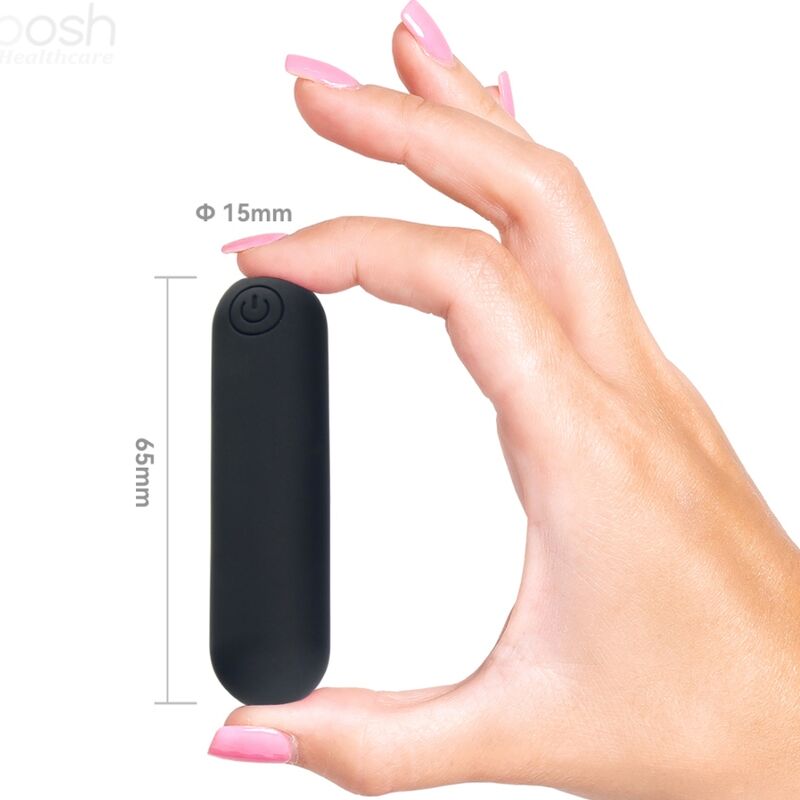 ARMONY - SPLASH JOLINE VIBRATOR BULLET SILICONE REMOTE CONTROL 10 VIBRATIONS 65 X 15 CM BLACK - 3