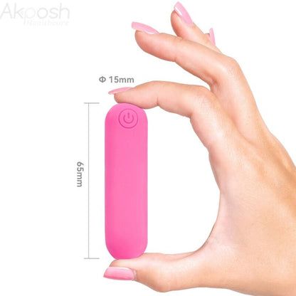 ARMONY - SPLASH JOLINE VIBRATOR BULLET SILICONE REMOTE CONTROL 10 VIBRATIONS 65 X 15 CM PINK - 3