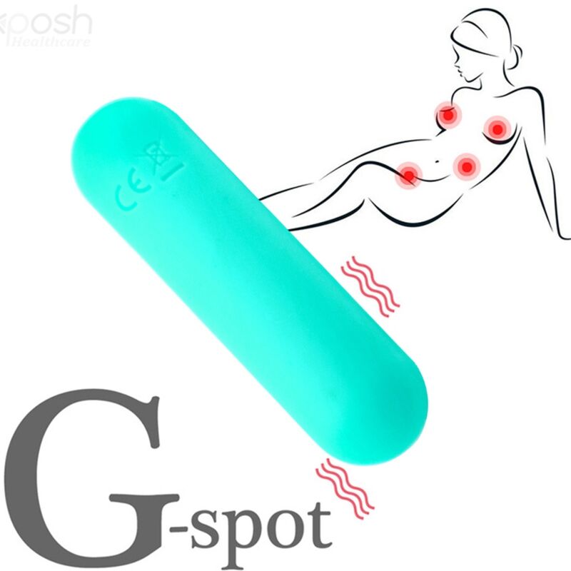 ARMONY - SPLASH HAHA SILICONE BULLET VIBRATOR 10 VIBRATIONS 75 X 19 CM GREEN