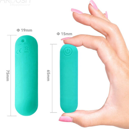 ARMONY - SPLASH HAHA VIBRATOR BULLET SILICONE 10 VIBRATIONS 75 X 19 CM GREEN - 5