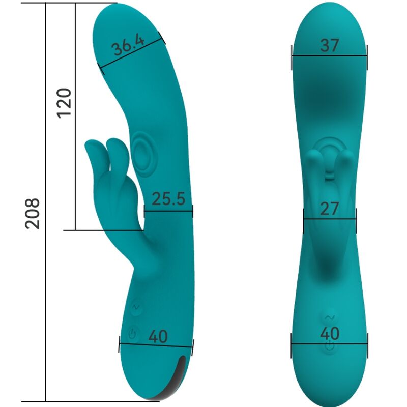 ARMONY - DANCING BUNNY VIBRATOR RABBIT 10 SPEEDS GREEN - 3