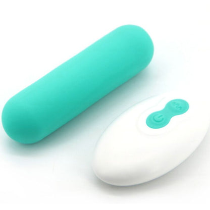 ARMONY - SPLASH JOIE REMOTE CONTROL SILICONE BULLET VIBRATOR 10 VIBRATIONS 75 X 19 CM GREEN