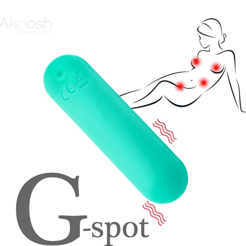 ARMONY - SPLASH JOIE REMOTE CONTROL SILICONE BULLET VIBRATOR 10 VIBRATIONS 75 X 19 CM GREEN