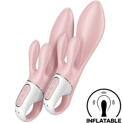 SATISFYER - AIR PUMP BUNNY 3 INFLATABLE RABBIT VIBRATOR PINK - 1