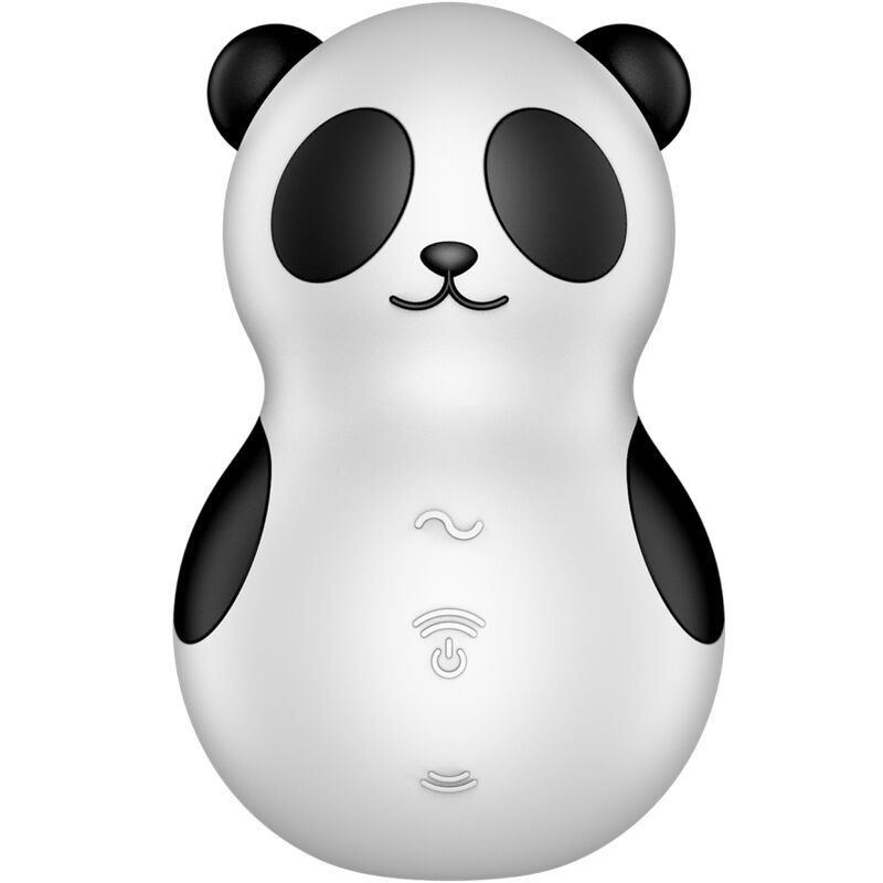 SATISFYER - POCKET PANDA STIMULATOR & VIBRATOR BLACK AND WHITE - 7