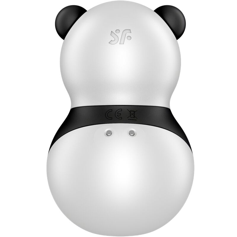 SATISFYER - POCKET PANDA STIMULATOR AND VIBRATOR IN BLACK AND WHITE