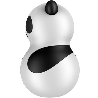 SATISFYER - POCKET PANDA STIMULATOR AND VIBRATOR IN BLACK AND WHITE