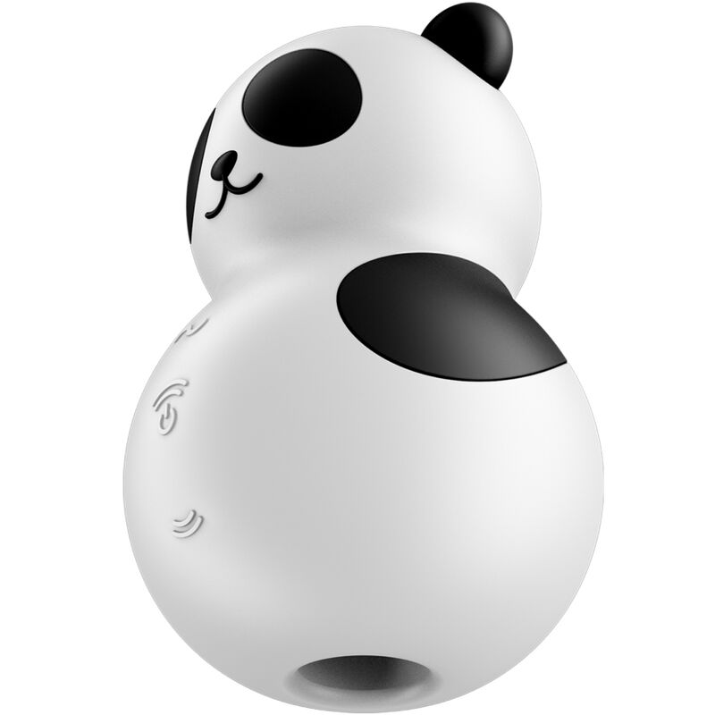 SATISFYER - POCKET PANDA STIMULATOR AND VIBRATOR IN BLACK AND WHITE