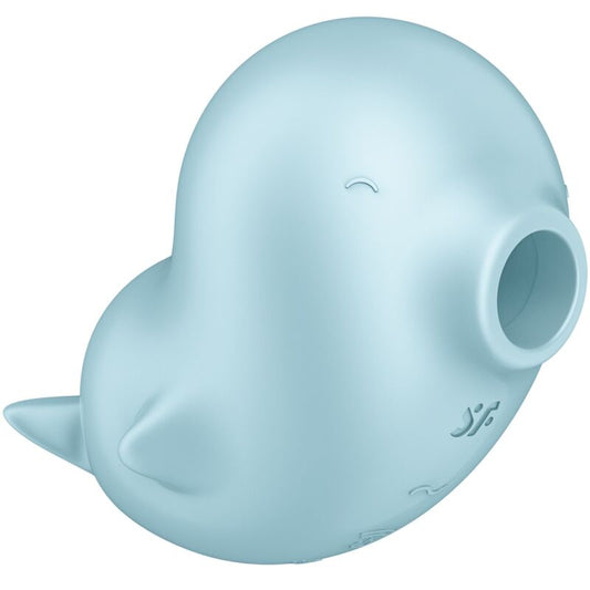 SATISFYER - SASSY SEAL STIMULATOR & VIBRATOR BLUE - 1