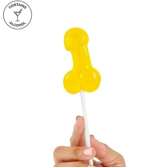 SECRETPLAY - COCK LOLLIPOP WITH ALCOHOL PINEAPPLE COLADA - 1