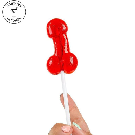 SECRETPLAY - COCK LOLLIPOP WITH ALCOHOL STRAWBERRY DAIQUIRI - 1