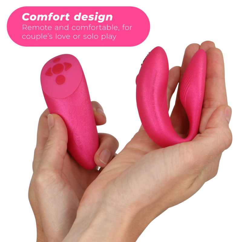 WE-VIBE - CHORUS VIBRATOR FOR COUPLES WITH SQUEEZE CONTROL PINK - 2
